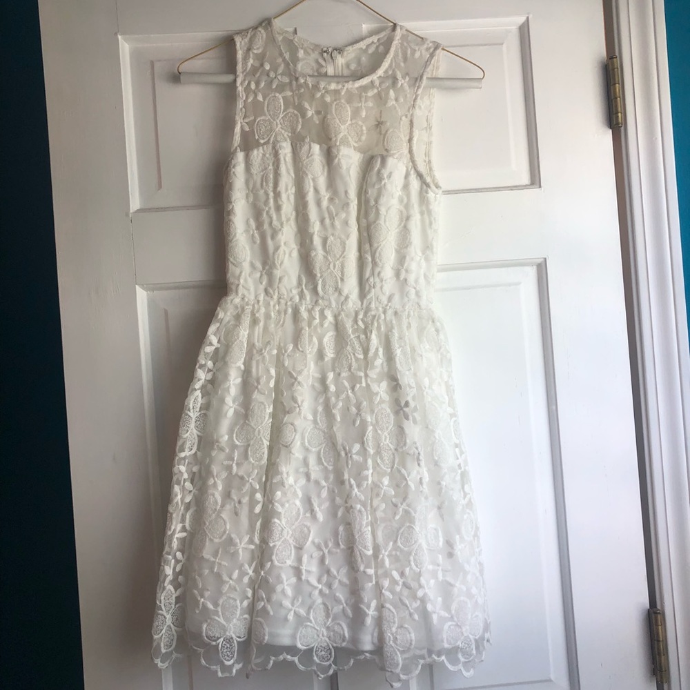 White lace dress